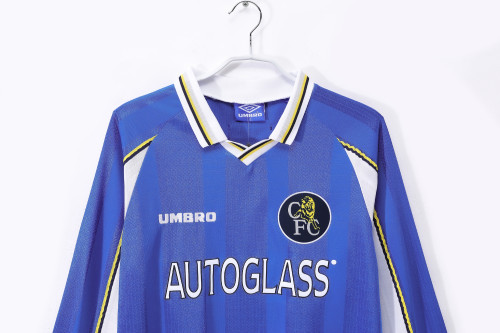 97-98 Chelsea Home Long Sleeve Retro Jersey/ 97-98切尔西主场长袖