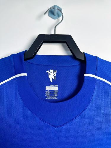 07-08 Manchester United Goalkeeper Blue Retro Long Sleeve Jersey/07-08曼联门将蓝色长袖