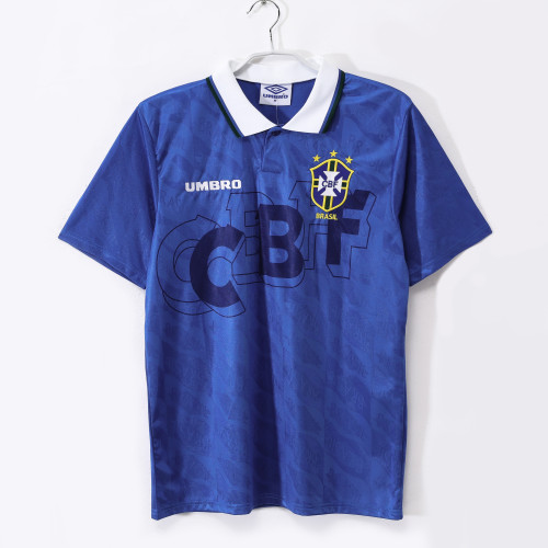 1991-1993 Brazil Away Retro Jersey/1991-1993巴西客场