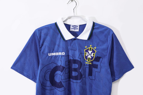 1991-1993 Brazil Away Retro Jersey/1991-1993巴西客场