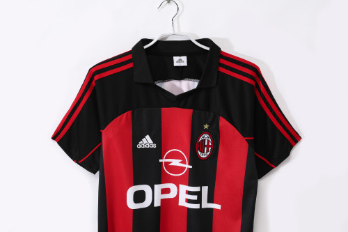 00-02 AC Milan Home Retro Jersey/00-02AC米兰主场