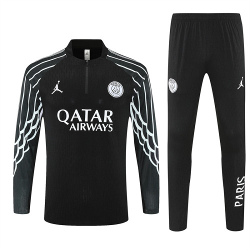 25-26 PSG Training Suit/25-26乔丹巴黎黑色训练服【欧冠版】