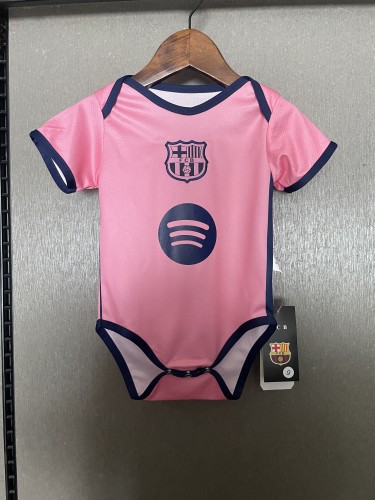 25-26 Barcelona Pink Baby Clothing/25-26巴萨粉色婴儿装