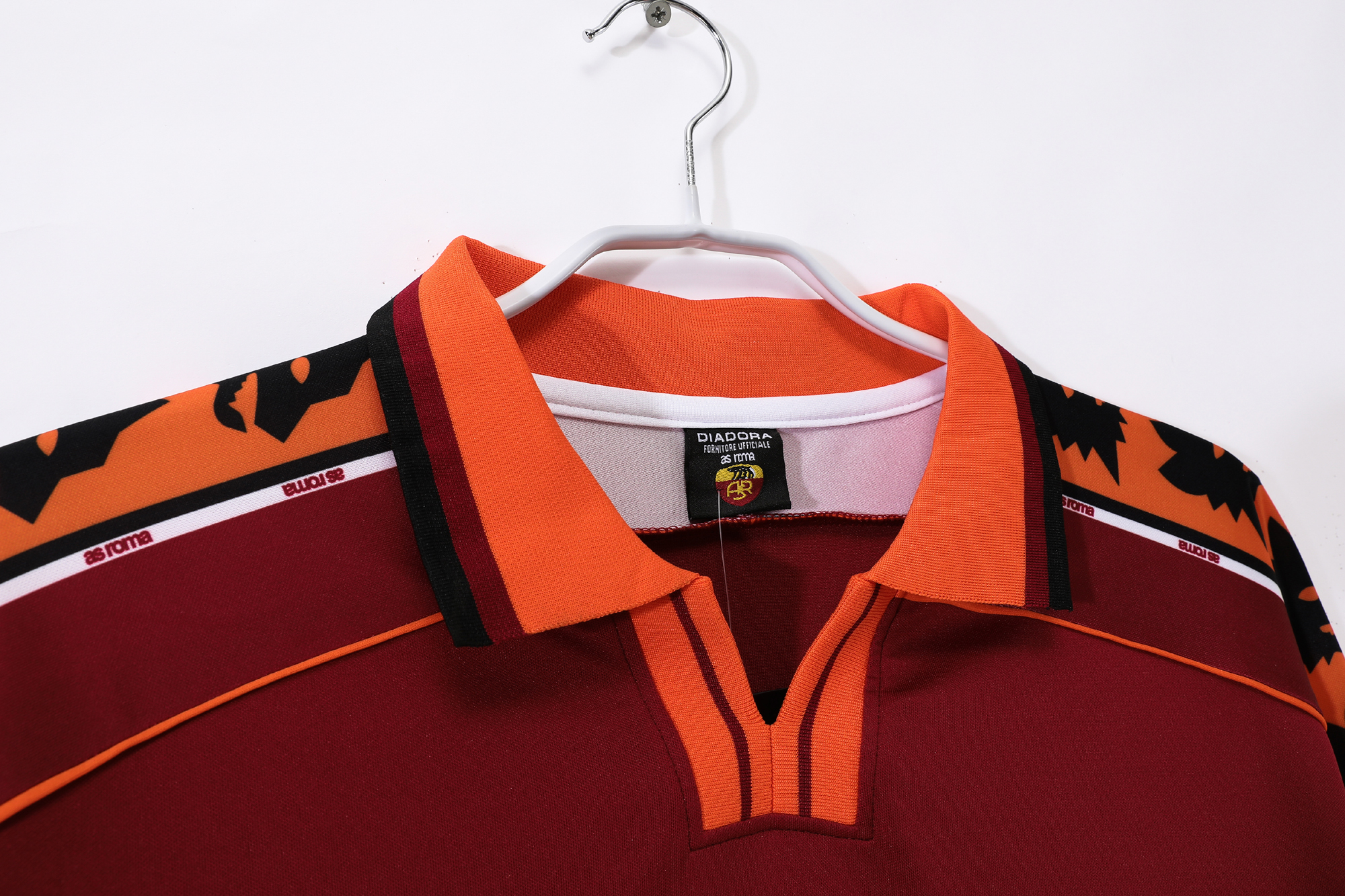 ローマ　98-99 ユニフォーム 98-99 Roma Home Long Sleeve Retro Jersey