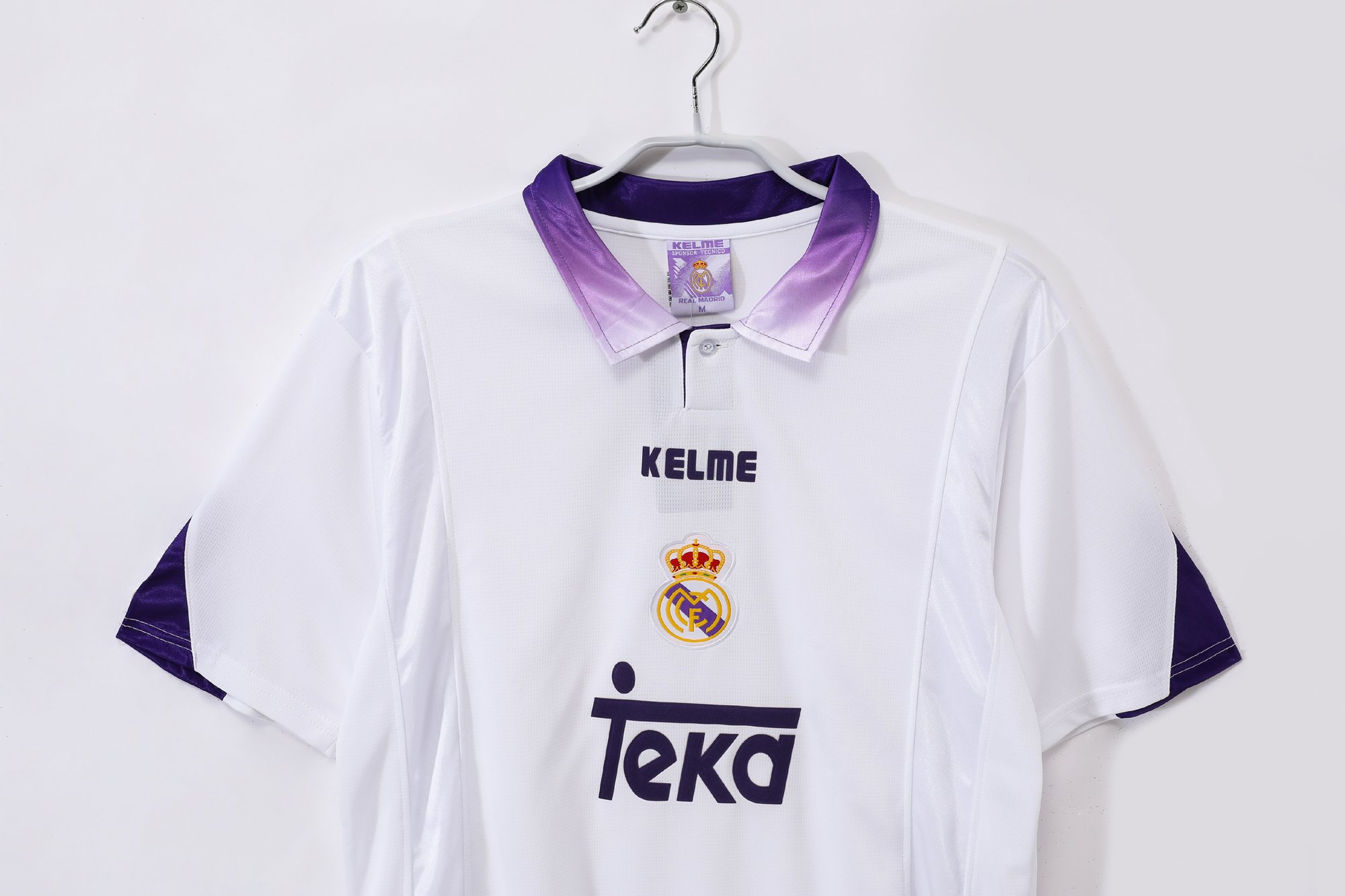 97-98 Real Madrid Home Short Sleeve Retro Jersey