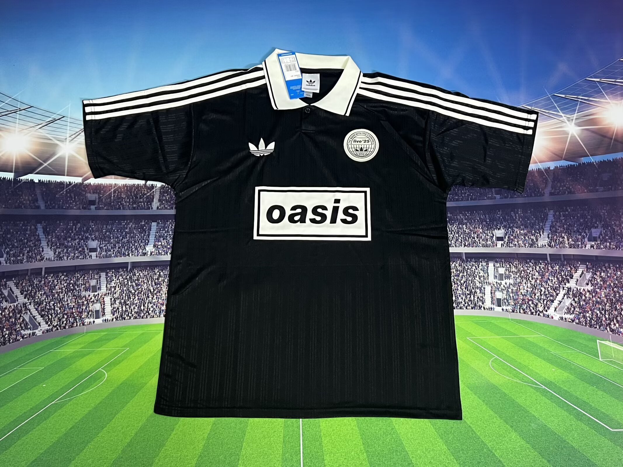 2025 Adidas Oasis Fashion Black T-shirt