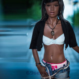 Mckenzie - A-cup African Style Sex Doll 64# Head TPE 168cm WM Full Body Real Dolls