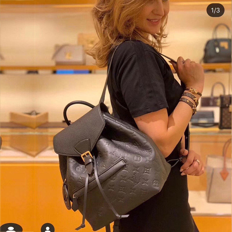louis vuitton montsouris backpack black monogram empreinte