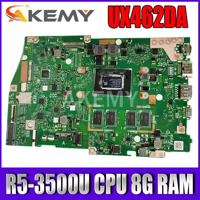 Akemy For Asus Zenbook 14 Ux462 Ux462da Laotop Mainboard Ux462da Motherboard R5 3500u Cpu 8g Ram