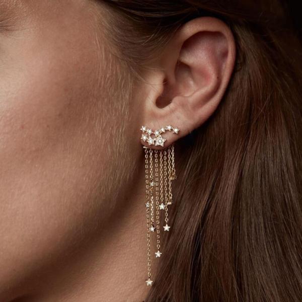 Jewelry-Shining Stars Tassels Earrings
