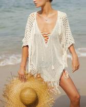 Loose Bikini Swimsuit Half Sleeve Sunscreen Beach Dresses