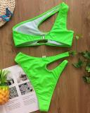 Solid Color Halter Elegant Plus Size One-piece Swimsuits