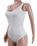 Solid One-Piece /w Tied Cover Up Swimsuit