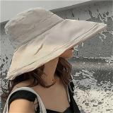 Solid Polyester Elegant Beach Hat