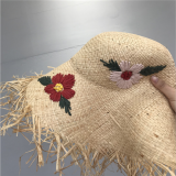 Women's Handmade Crochet Flowers Beach Straw Hat