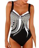 Floral Strap Sexy Plus Size One-piece Swimsuits