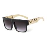 Hip Hop Gold Chain Shape Sunglasses