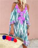 Boho Beach Short Sleeves Casual Vacation Dresses