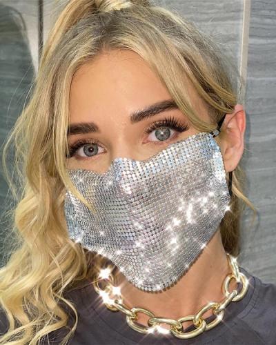 Metal Jewelry Face Mask