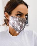 Breathable Rhinestone Flash Diamond Masquerade Mask Jewelry