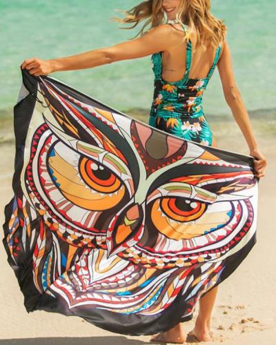 Beach Sling Print Swimwear Cover Ups