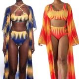 Sexy Printed Two Piece Swimwear & Cover Up