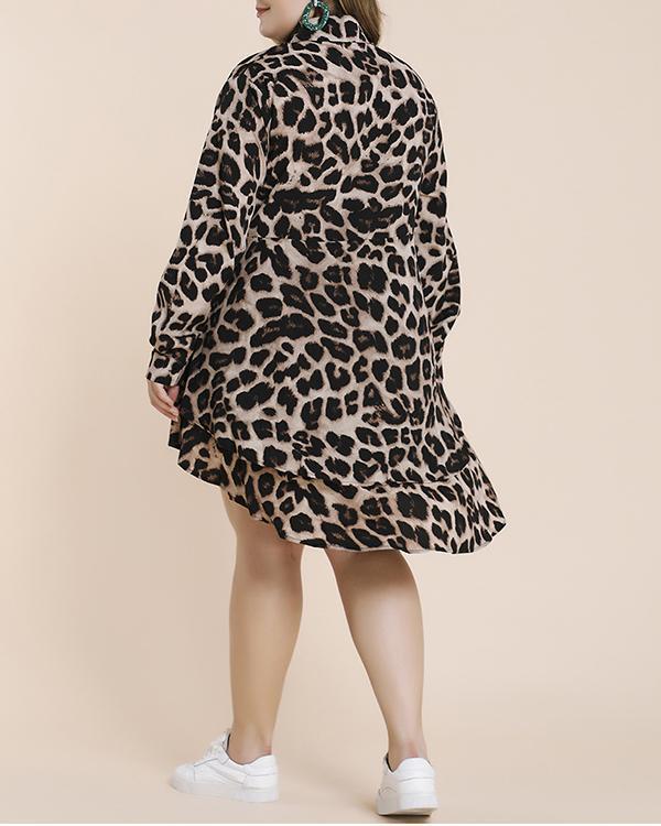 plus size leopard print pants