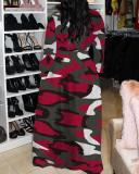 Plus Size Fashion Print Casual Maxi Dress