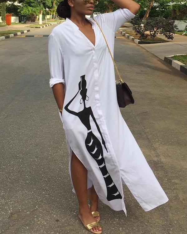 African Beauty Shirt Dress