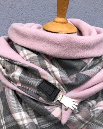 Soft Button Scarf Neck Warmers Triangle Scarf Neck Wraps for Women