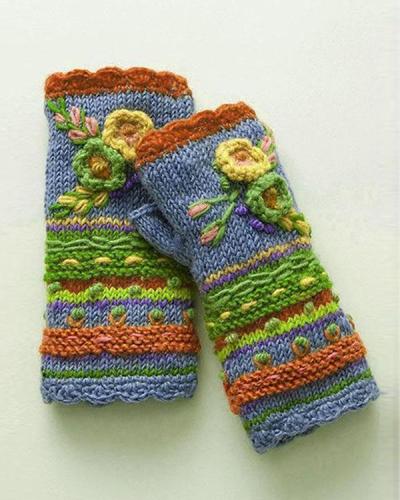 Casual Knitted Gloves Handwarmers