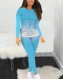 Gradient Long-sleeved Trousers Home Wear Suit