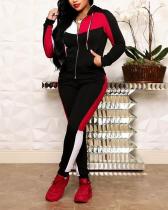 Fashion Splicing Leisure Sports Suit