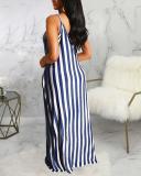Casual Loose Sleeveless V-neck Maxi Dress