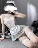Sexy Maid Cosplay Costume Ladies Sleepwear Erotic Lingerie Nightwear Set