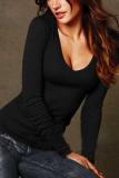 V-neck Long Sleeves Tshirts