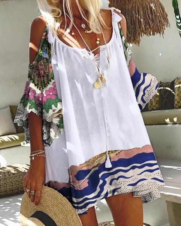 Cotton Blend Spaghetti Strap Dresses