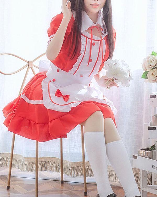 US$ 35.99 - Sexy Maid Cosplay Costume Women French Maid Dress