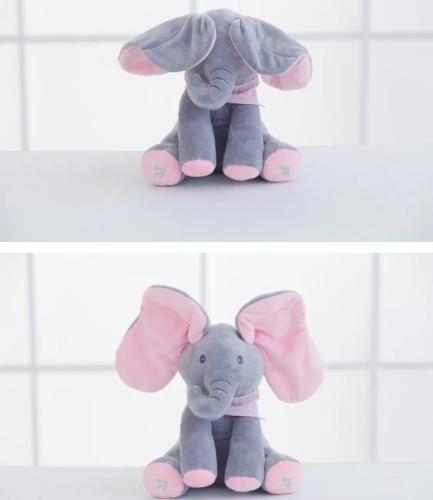 Peek A Boo Plush Elephant Doll