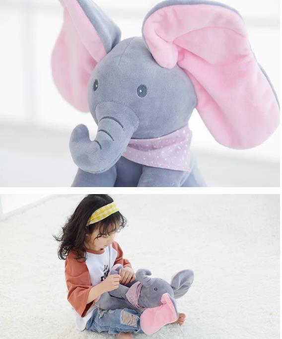 Peek A Boo Plush Elephant Doll