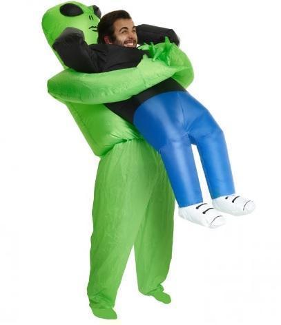 Alien Abducting Human Inflatable Costume