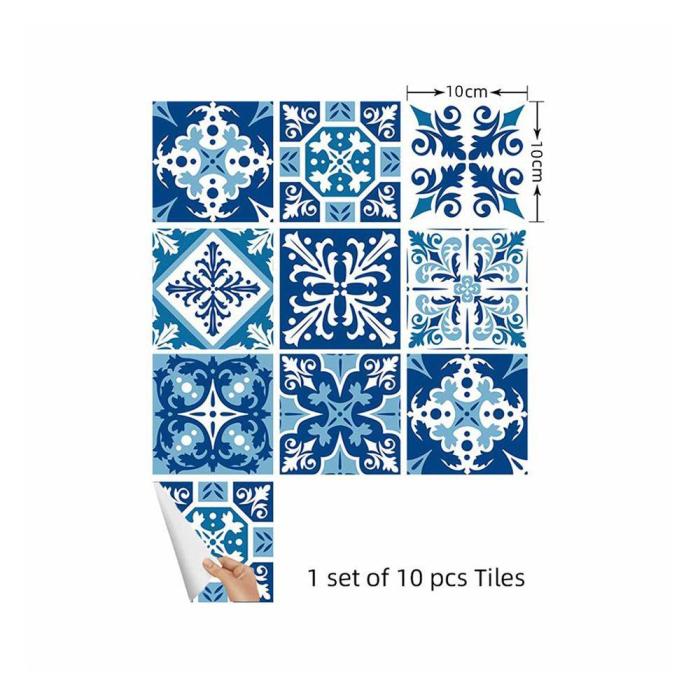 3D Visual Art Geometric Tile Decals (10Pcs/Set)