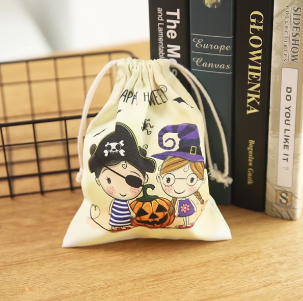 Canvas Halloween Candy Bag