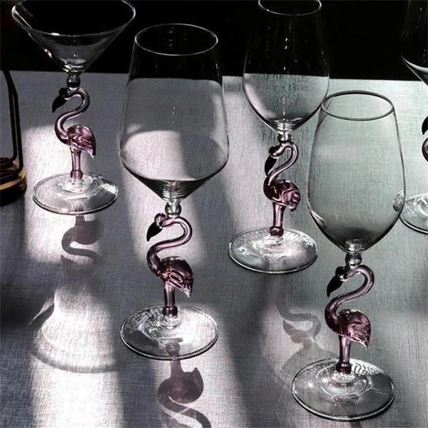 Creative Flamingo Wine Glasses