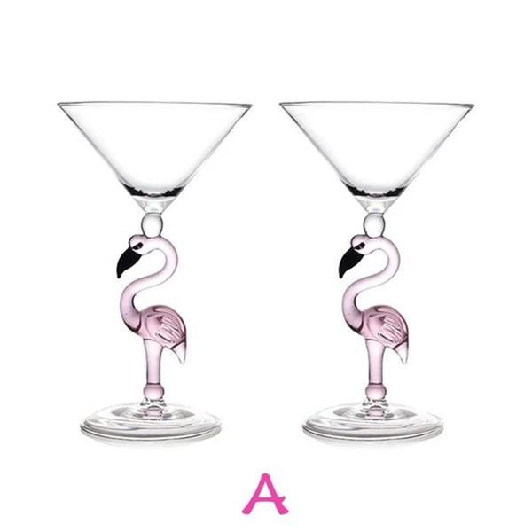 Creative Flamingo Wine Glasses