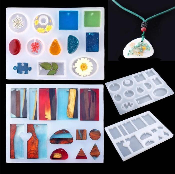 DIY Crystal Glue Jewelry Mold 83 Pcs Set