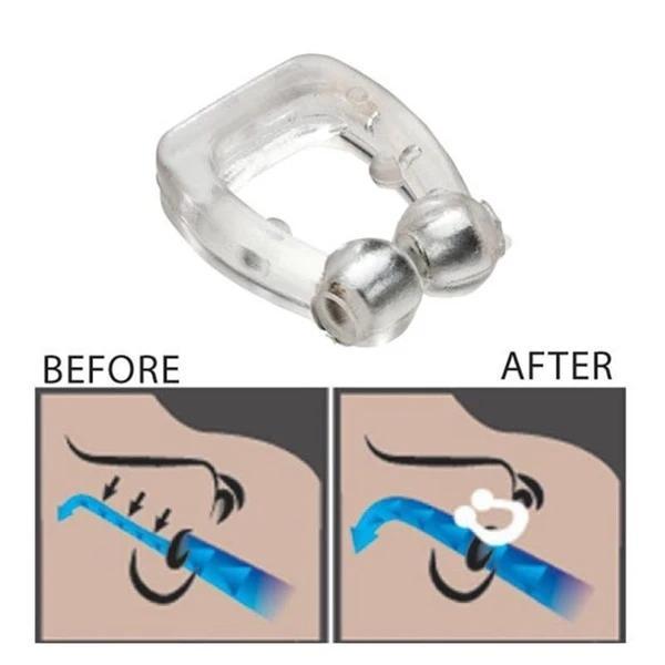 Magnetic Anti-Snore Clip-Sleep Peacefully & Soundlessly!
