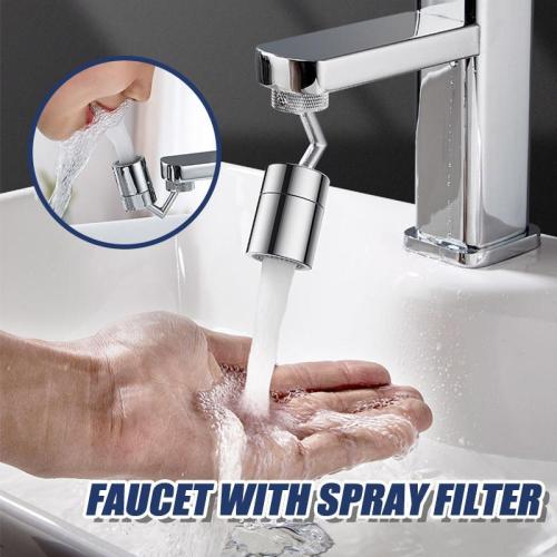 Faucet with a spray filter