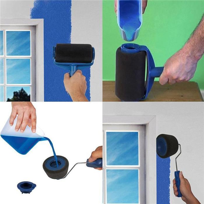 8 Pcs/Set Paint Roller Set Wall Painting Brush Set