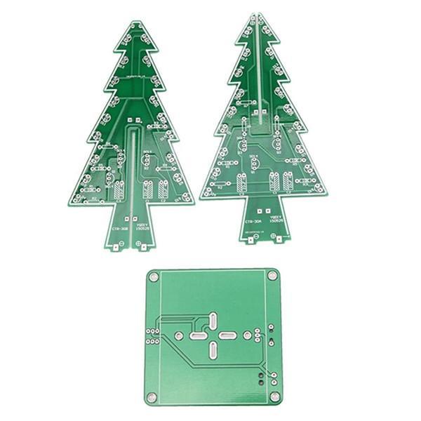 DIY Christmas Tree LED Flash Kit 3D Electronic Learning Kit - Colorful LED